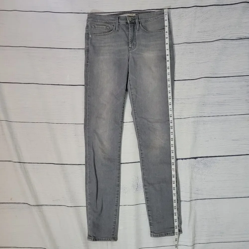 Athleta Size 6 Sculptek Skinny Jeans Stretch Gray‎ Wash Casual Capsule Wardrobe